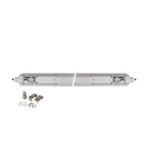 גוף תאורה הרמטי פיבר LAVI הספק 40W מוגן IP65 גוון אור קר FETAYA