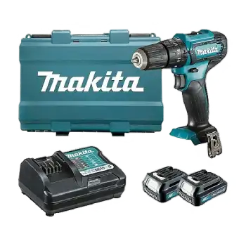 מברגה / מקדחה רוטטת HP333DWYE 12V Makita עם סוללות ומטען